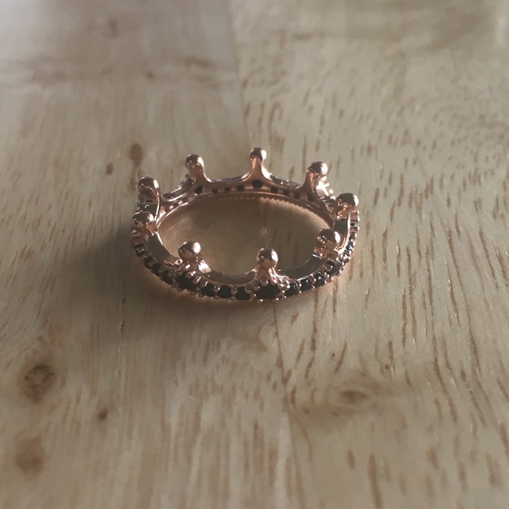 Authentic Pandora Rose Crown Ring